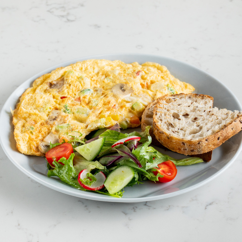 Omelet with vegetables