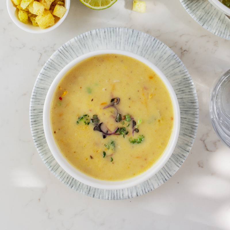 Сырный суп с карри