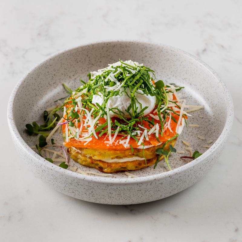 Potato Pancakes with Salmon