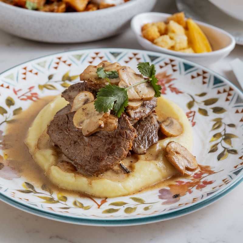 Beef Tenderloin with Mushrooms