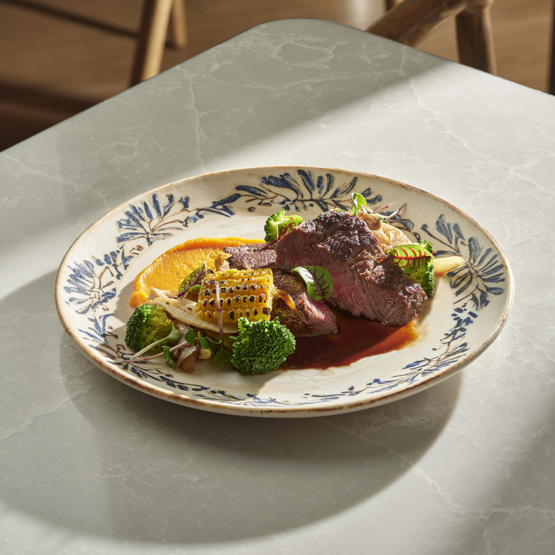 Medallion with Pumpkin Cream