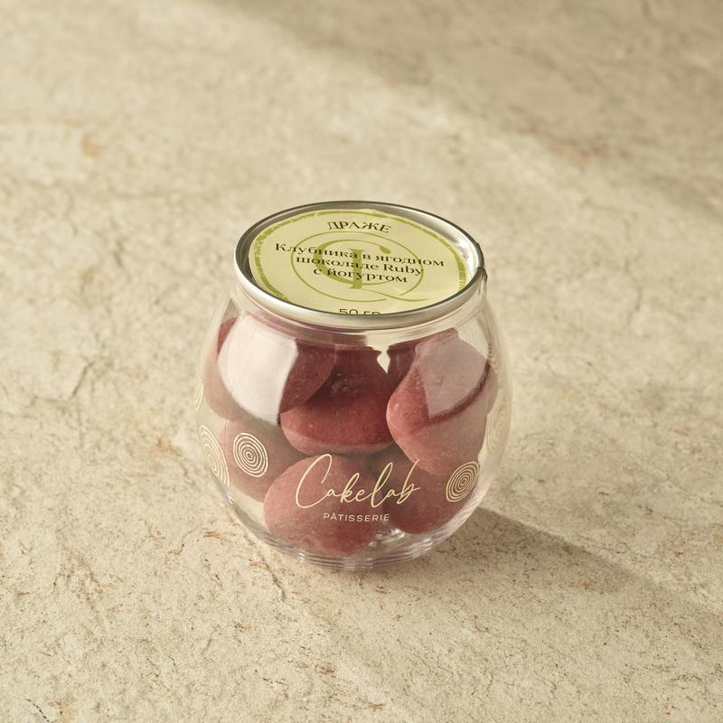 Strawberries in Ruby Chocolate with Yogurt