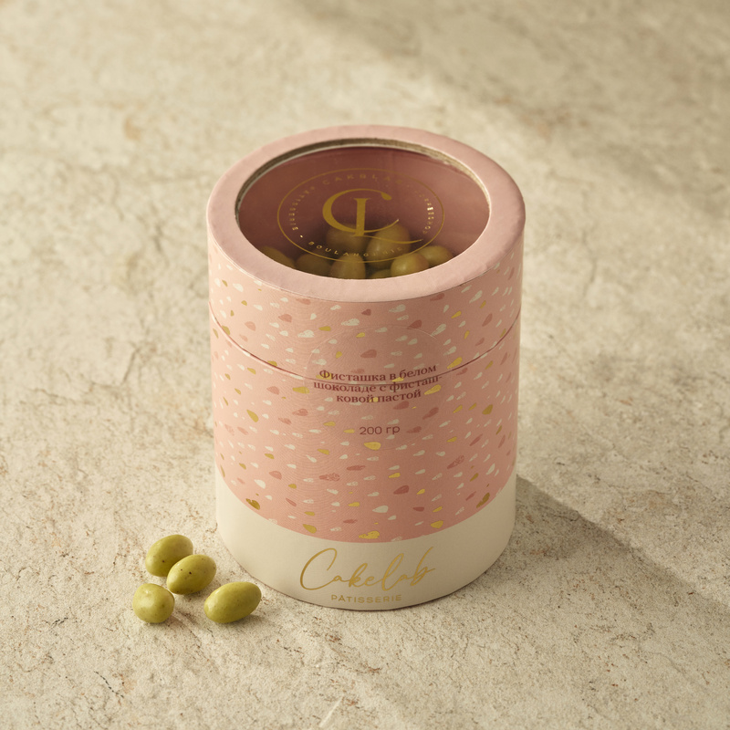 Pistachios in White Chocolate with Pistachio Paste