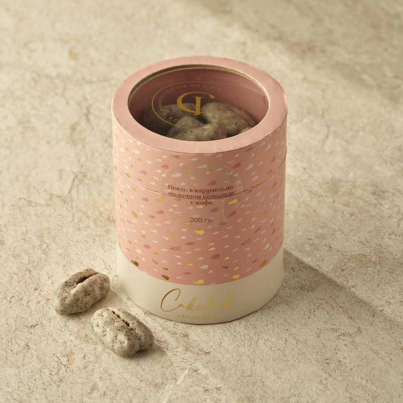 Pecan in Caramel-Milk Chocolate with Coffee