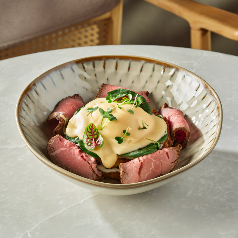 Драники с ростбифом