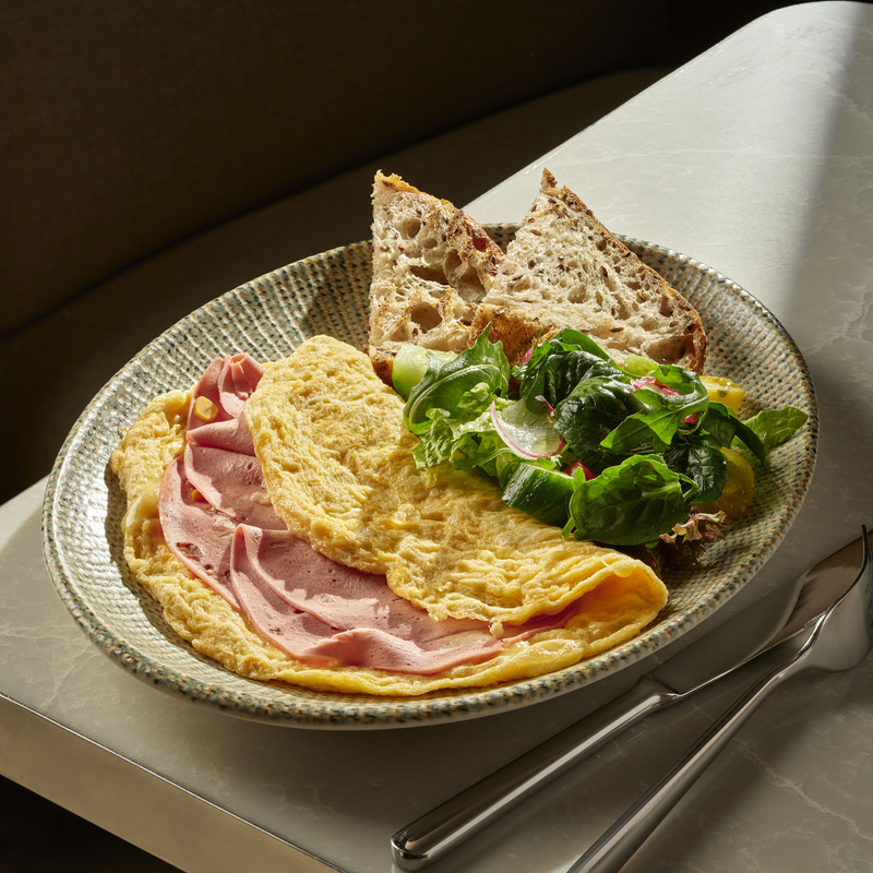 Омлет с мортаделлой