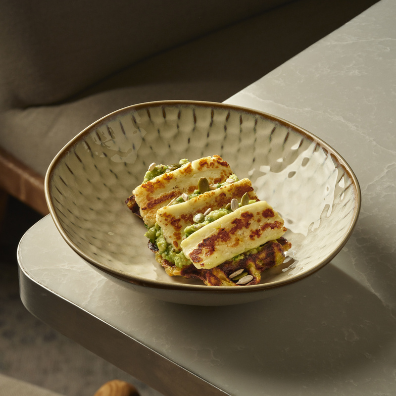 Вафли с халуми