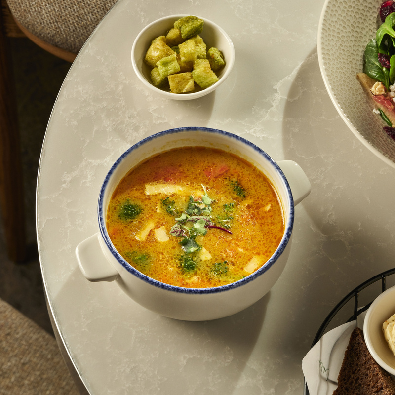 Сырный суп с карри