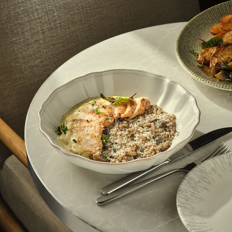 куриное филе с зеленой гречкой